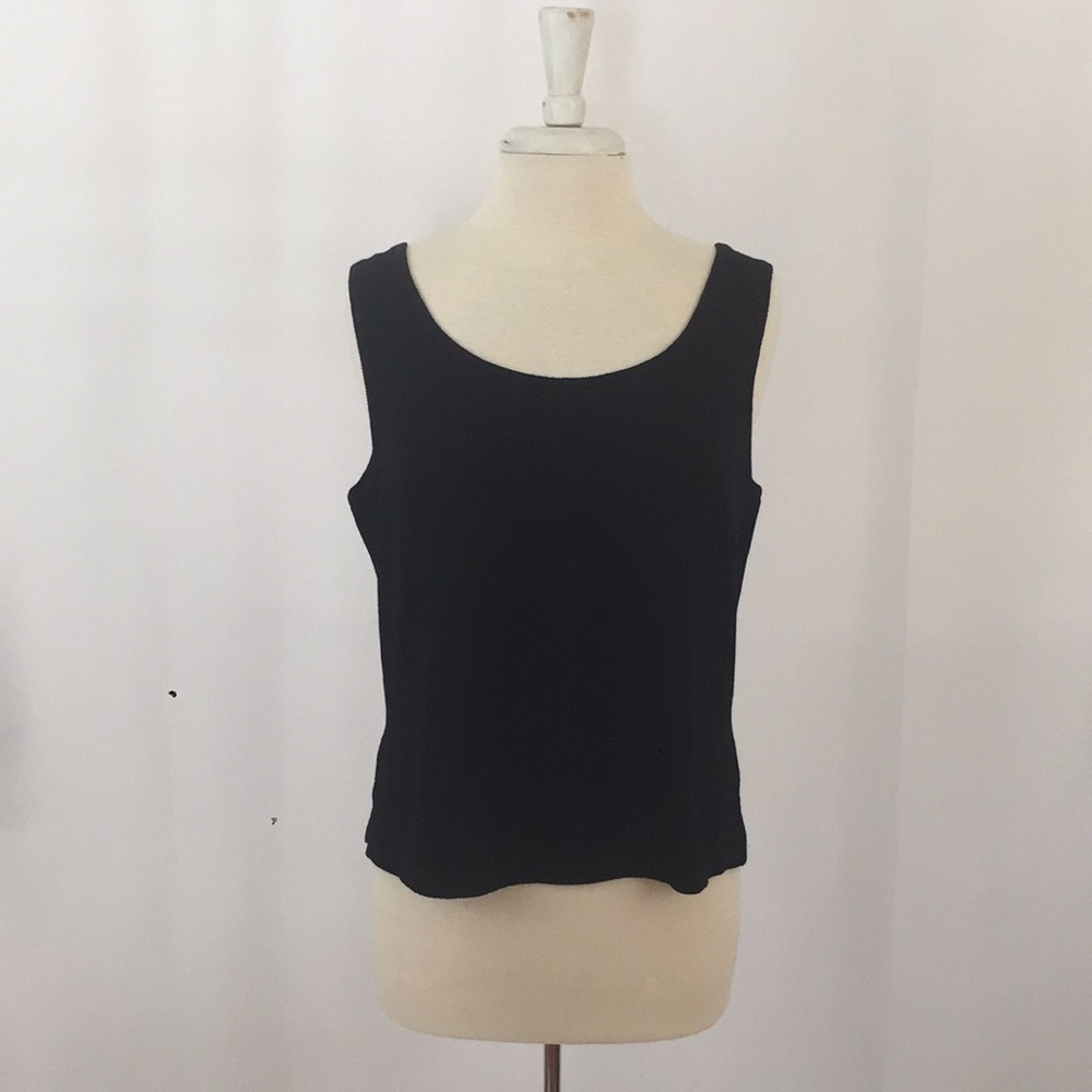 {St. John} Classic Black Knit Camisole